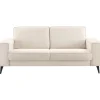 Discount 2,5 zitsbank Barrio ecru 2x70 basic comfort 2-Zitsbank