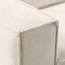 Hot 2,5 zitsbank Barrio ecru 2x80 basic comfort 2-Zitsbank