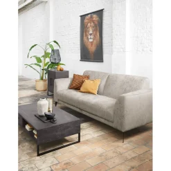 Clearance 3 zitsbank Provesano HR reflex zitting beige 3-Zitsbank