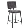 New Barkruk Gento velvet antraciet Barkruk|Eetkamerstoel