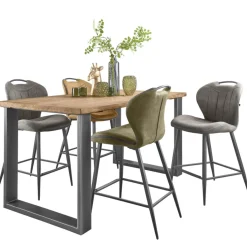 Outlet Barkruk Tantini microvezel cognac Barkruk