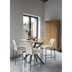 Bartafel Tavolo eikenhout 140x70 cm rechthoekig bruin Bartafel|Woonseries
