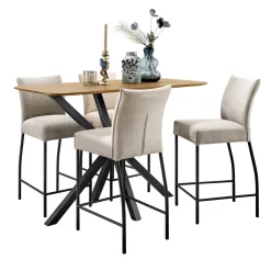 Bartafel Tavolo eikenhout 140x70 cm rechthoekig bruin Bartafel|Woonseries