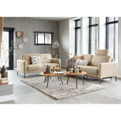 Discount Bijzettafel Aska teak 55 cm rond naturel brushed Woonseries|Bijzettafel