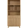 Discount Boekenkast Arrosto eikenhout 203x90x45 cm light roast Woonseries|Opbergkast