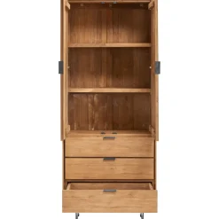 Discount Boekenkast Aska (80 Cm) teak naturel brushed Woonseries|Opbergkast