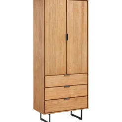 Discount Boekenkast Aska (80 Cm) teak naturel brushed Woonseries|Opbergkast