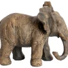 Best Decoratiebeeld Ofanto olifant medium antiek donkerbruin Decoratie Beelden