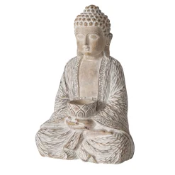 Clearance Decoratiebeeld Sarmento Boeddha lichtbruin Decoratie Beelden