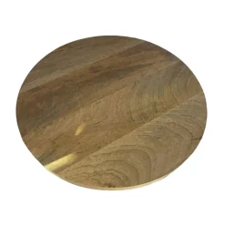 Decoratieschaal Lomnato naturel hout 40 cm rond Dienbladen