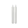 Online Dinerkaars Benevento Led large wit rond set van 2 Kaarsen