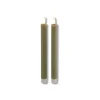 Online Dinerkaars Benevento Led large beige rond set van 2 Kaarsen