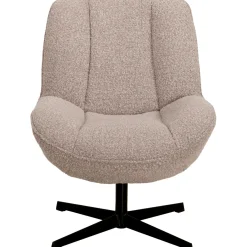 Sale Draaifauteuil Fortenza bouclé beige Draaifauteuil|Standaard Fauteuil