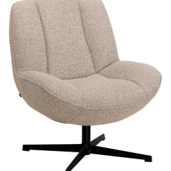 Sale Draaifauteuil Fortenza bouclé beige Draaifauteuil|Standaard Fauteuil