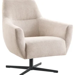 Hot Draaifauteuil Gudo beige Draaifauteuil|Standaard Fauteuil