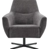 Sale Draaifauteuil Gudo donkergrijs Draaifauteuil|Standaard Fauteuil