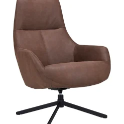 Online Draaifauteuil Vaneze microleder bruin Draaifauteuil|Standaard Fauteuil