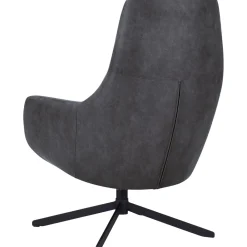 Hot Draaifauteuil Vaneze microleder antraciet Draaifauteuil|Standaard Fauteuil