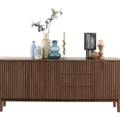 Best Dressoir Arrosto eikenhout 76x180x45 cm Dark Roast Woonseries|Dressoir
