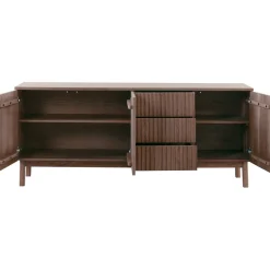 Best Dressoir Arrosto eikenhout 76x180x45 cm Dark Roast Woonseries|Dressoir