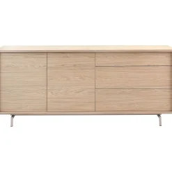 Dressoir Famosa 76x180x45 cm bruin Dressoir|Woonseries