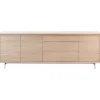 Online Dressoir Famosa 76x228x45 cm bruin Woonseries|Dressoir