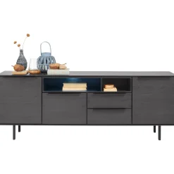 Dressoir Nero (180 cm) noir decor Woonseries|Dressoir
