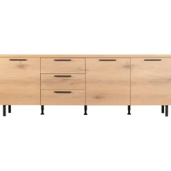 Online Dressoir Paranno 77x220x42 cm bruin Woonseries|Dressoir