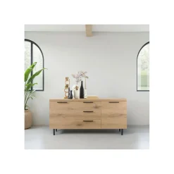 Hot Dressoir Paranno 77x165x42 cm bruin Woonseries|Dressoir