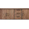 Dressoir Romaro (195 cm) teakhout mix rough Woonseries|Dressoir