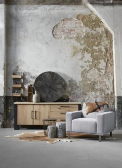 New Dressoir Verato (200 cm) naturel grey Woonseries|Dressoir