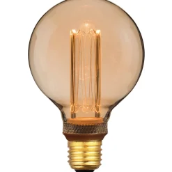 Hot E27 Ledlamp Illumi amber 3,5 Watt 9,5 cm bol Lichtbron