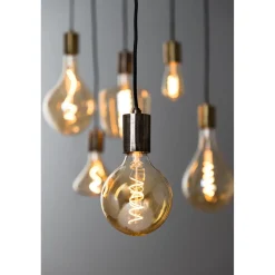 New E27 Ledlamp Luce amber 4 Watt 12,5 cm bol Lichtbron