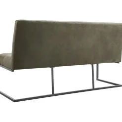 Sale Eetkamerbank Oro 170 cm microleder groen Eetbank