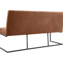Clearance Eetkamerbank Oro 170 cm microleder bruin Eetbank