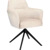 Sale Eetkamerstoel Balestro draaibaar beige Armstoel|Eetkamerstoel