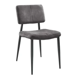 Sale Eetkamerstoel Gento velvet antraciet Eetkamerstoel
