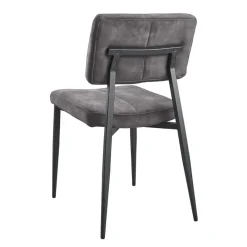Sale Eetkamerstoel Gento velvet antraciet Eetkamerstoel