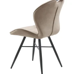Discount Eetkamerstoel Loana microvezel beige Eetkamerstoel