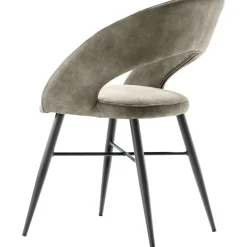 Clearance Eetkamerstoel Marasino velvet beige Eetkamerstoel