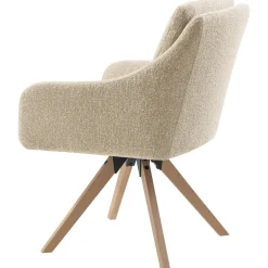 Sale Eetkamerstoel Meltina beige Armstoel|Eetkamerstoel