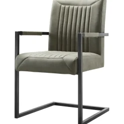 Clearance Eetkamerstoel Parantino groen Armstoel|Eetkamerstoel