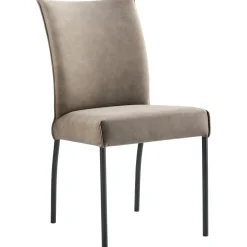 Best Eetkamerstoel Vitale microvezel taupe Eetkamerstoel