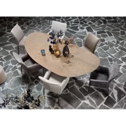 Best Eetkamerstoel Vitale microvezel taupe Eetkamerstoel