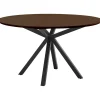 Online Eettafel Belvio 140 cm rond dark oak Woonseries|Eettafel