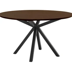 Online Eettafel Belvio 140 cm rond dark oak Woonseries|Eettafel