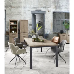 Online Eettafel Hevano eikenhout 160x90 cm rechthoekig Woonseries|Eettafel