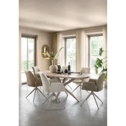 Hot Eettafel Mascaro 190x102 cm Deens ovaal misty oak Woonseries|Eettafel