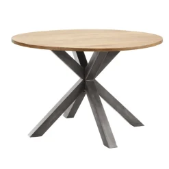 Discount Eettafel Mesola mangohout 140 cm rond natural Woonseries|Eettafel