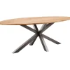Hot Eettafel Mesola mangohout 200x100 cm ovaal natural Woonseries|Eettafel